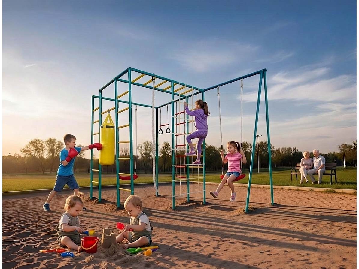 Детская площадка для дачи ЧЕ-СПОРТ Классик 1